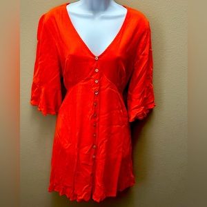 Orange dress 👗 size Large